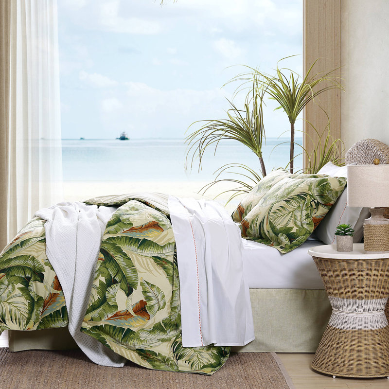 TOMMY BAHAMA HOME Tommy deals Bahama Palmiers 3-Pc. Queen Comforter Set